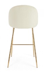 Bizzotto - SGABELLO BAR CARRY VELLUTO BIANCO - immagine 4