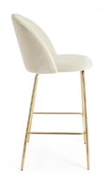 Bizzotto - SGABELLO BAR CARRY VELLUTO BIANCO - immagine 5