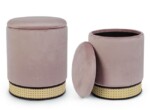 Bizzotto - SET2 POUF CONTENITORE MILENA ROSA ANT - immagine 4