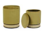 Bizzotto - SET2 POUF CONTENITORE MILENA OLIVE - immagine 4