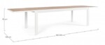 Bizzotto - TAVOLO AL.BELMAR 220-340X100 BIANCO YK11 - immagine 3