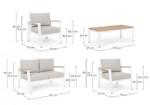 Bizzotto - SET4 SALOTTO C-C BELMAR BIANCO YK11 - immagine 3