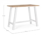 Bizzotto - TAVOLO BAR SKIPPER 131X73 BIANCO YK11 - immagine 2