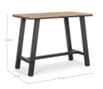 Bizzotto - TAVOLO BAR SKIPPER 131X73 NAT/ANTRA.YK13 - immagine 2