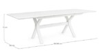 Bizzotto - TAVOLO ALL.KENYON 180-240X100 BIANCOCX21 - immagine 3