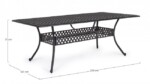 Bizzotto - TAVOLO IVREA RETT 213X107 ANTRACITE - immagine 2