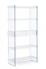 Bizzotto - LIBRERIA 4P-2C LINE WOOD BIANCO