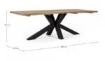 Homemotion - TAVOLO RAMSEY 240X100 NERO PM02 - immagine 2