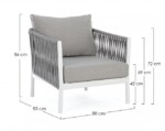 Homemotion - POLTRONA C-C FLORENCIA BIANCO WG20 - immagine 2