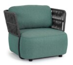 Homemotion - POLTRONA C-C PALMER ANTRACITE/JADE