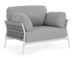 Homemotion - POLTRONA C-C PARDIS BIANCO QS20/GRAPHITE