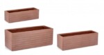 Bizzotto - SET3 P.VASO TRESSAGE RETT TERRACOTTA