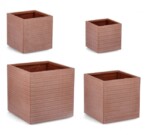 Bizzotto - SET4 P.VASO TRESSAGE QU TERRACOTTA