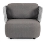 Homemotion - POLTRONA C-C PALMER BIANCO/GRIGIO - immagine 3