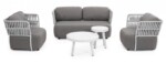 Homemotion - POLTRONA C-C PALMER BIANCO/GRIGIO - immagine 5
