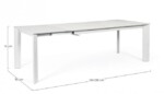 Bizzotto - TAV ALL BRIVA BIANC-GRIGIO CH 160-220X90 - immagine 2