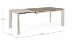Bizzotto - TAV ALL BRIVA GRIGIO-TORTORA 140-200X90 - immagine 2