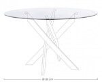Bizzotto - PIANO TO TAVOLO GEORGE TRASPARENTE D120 - immagine 2