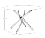 Bizzotto - BASE TAVOLO GEORGE CROMO D120 - immagine 2
