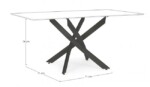 Bizzotto - BASE TAVOLO GEORGE NERO 160X90 - immagine 2