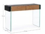 Bizzotto - CONSOLLE 2C LINE WOOD NERO110X40 - immagine 2