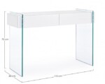 Bizzotto - CONSOLLE 2C LINE WOOD BIANCO 110X40 - immagine 2