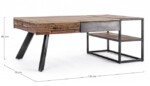 Homemotion - TAVOLINO 2C MANCHESTER 118X70 - immagine 2