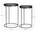 Bizzotto - SET2 TAVOLINO ZEINA TO J94 - immagine 2