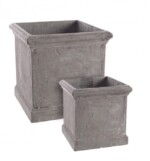 Bizzotto - SET2 P.VASO CEMENT QU GRIGIO - immagine 2