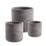 Bizzotto - SET3 P.VASO CEMENT CIL GRIGIO - immagine 2