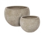 Bizzotto - SET2 P.VASO CEMENT SFERA SABBIA - immagine 2