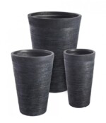 Bizzotto - SET3 P.VASO GRAFFITI TO NERO ALTO - immagine 2