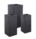 Bizzotto - SET3 P.VASO GRAFFITI QU NERO ALTO - immagine 2