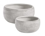 Bizzotto - SET2 P.VASO GRAFFITI CIOTOLA BIANCO - immagine 2
