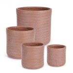 Bizzotto - SET4 P.VASO TRESSAGE CIL TERRACOTTA - immagine 2