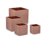 Bizzotto - SET4 P.VASO TRESSAGE QU TERRACOTTA - immagine 2