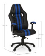 Yes - POLTRONA UFFICIO C-BR SPIDER BLU - immagine 2