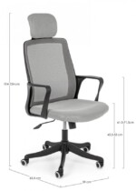 Yes - SEDIA UFF. C-BR LAURENT GRIGIO - immagine 2