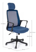 Yes - SEDIA UFF. C-BR LAURENT BLU - immagine 2