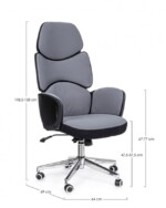 Yes - POLTRONA UFF. ARMSTRONG GRIGIO SC-NERO - immagine 2