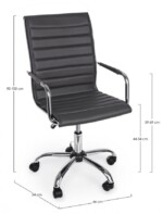 Yes - POLTRONA UFFICIO C-BR PERTH GRIGIO SCURO - immagine 2