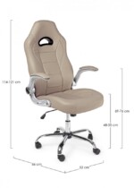 Yes - POLTRONA UFFICIO C-BR BONEVILLE BEIGE - immagine 2