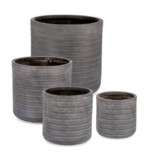 Bizzotto - SET4 P.VASO TRESSAGE CIL ANTRACITE - immagine 2