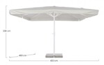 Bizzotto - OMBRELLONE ALGHERO 4X4 BIANCO-GRIGIO CH - immagine 2