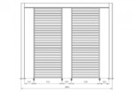 Bizzotto - PERGOLA OCEAN 3.6X6 RUSTIC-BIANCO - immagine 4