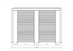 Bizzotto - PERGOLA OCEAN 3.6X6 RUSTIC-BIANCO - immagine 5