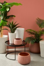 Bizzotto - SET3 P.VASO RIBBED BOMB TERRACOTTA ALTO - immagine 5