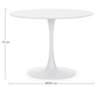 Yes - TAVOLO BLOOM BIANCO D100 - immagine 2