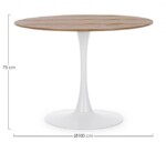 Yes - TAVOLO BLOOM TOP VENEER D100 - immagine 2