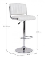Yes - SGABELLO BAR BARCLAY BIANCO - immagine 2